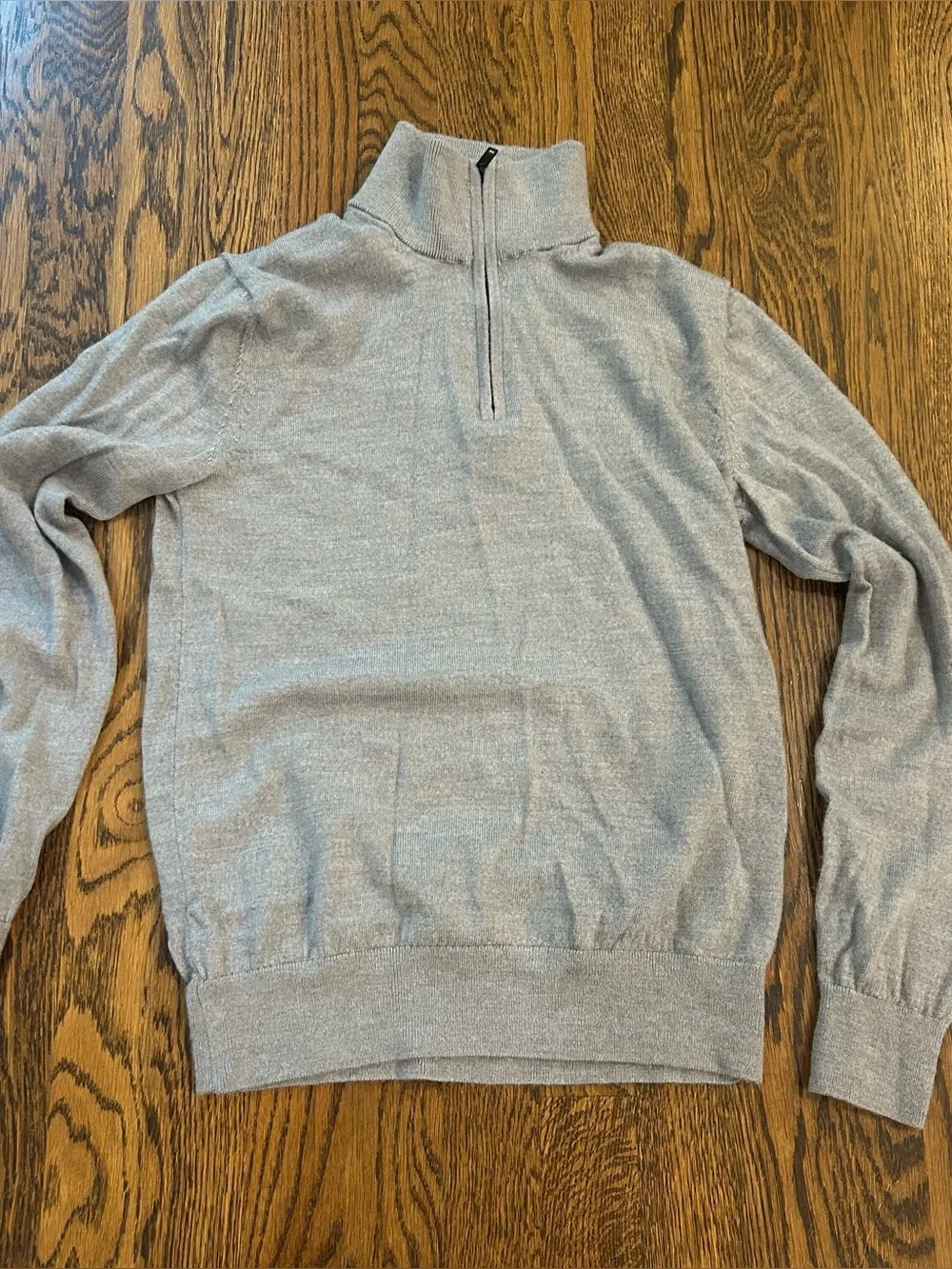 Banana Republic 100% Merino Wool Quarter Zip Sweater